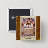 解放の布告日付がついたボタン 缶バッジ (正面&裏面)