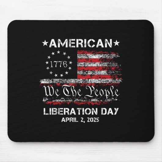 解放の日アメリカ解放の日4月2日2 マウスパッド (正面)