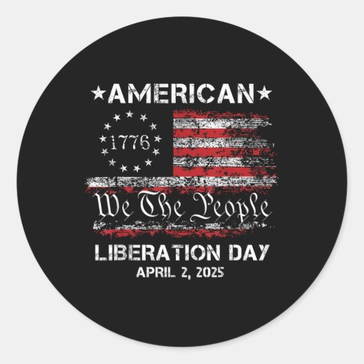 解放の日アメリカ解放の日4月2日2 ラウンドシール (正面)