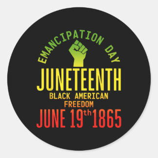 解放の日Juneh African 1865 Freedom A ラウンドシール