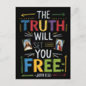 解放を受け入れる：明らかにされた真理 ポストカード (正面)