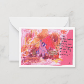 解放マルクス・ラクーン ノートカード