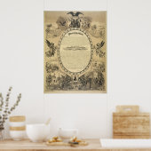 解放図解入りの、写真付きの宣言のイメージ ポスター (キッチン)