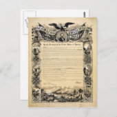 解放宣言の複製 ポストカード (正面/裏面)