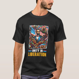 解放宣言アフリカ系アメリカ人ジュネティー Tシャツ