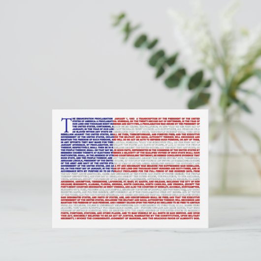 解放宣言 ポストカード (スタンド正面)