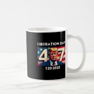 解放記念日おめでとう コーヒーマグカップ