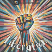 "解放" – 一はっきりした一の象徴 シール (正面)