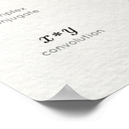 解析記号 ポスター (角)