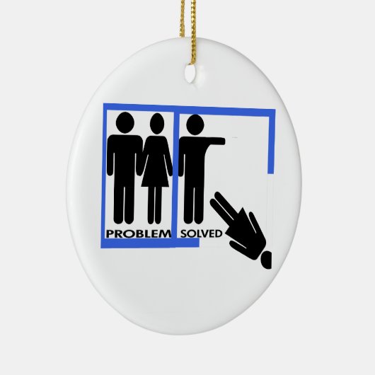 解決する問題は彼女の破壊のオーナメントを投げ出します セラミックオーナメント (右)