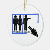 解決する問題は彼女の破壊のオーナメントを投げ出します セラミックオーナメント (左)