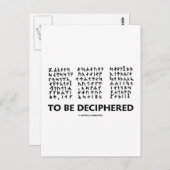 解読される(Jules Verne Runic Cryptogram) ポストカード (正面/裏面)