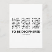 解読される(Jules Verne Runic Cryptogram) ポストカード (正面)