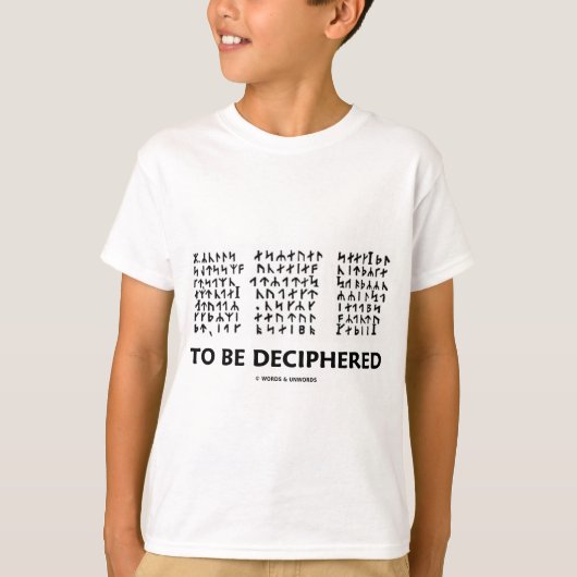 解読される(Jules Verne Runic Cryptogram) Tシャツ (正面)
