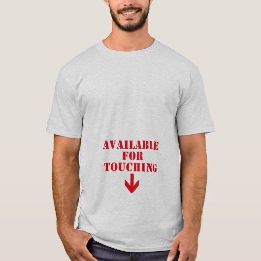 触ってOKなナイショのユーモア Tシャツ (正面)