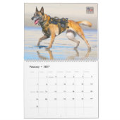 “触らないでください” - アメリカ軍軍用犬カレンダー カレンダー (2月 2027)