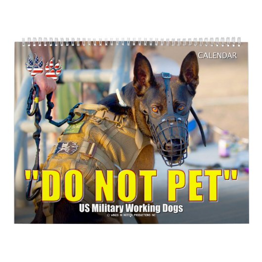 “触らないでください” - アメリカ軍軍用犬カレンダー カレンダー (カバー)