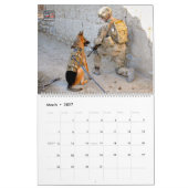“触らないでください” - アメリカ軍軍用犬カレンダー カレンダー (3月 2027)