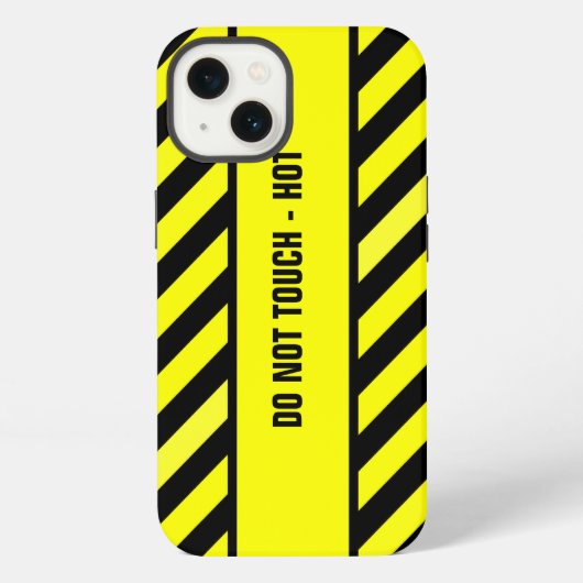 触らないでください - 熱い iPhoneケース (裏面)
