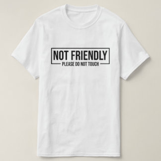 触らないでください 面白い 嫌がらせ Tシャツ