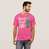 触らないでね メンズ レディース サボテン 可愛い 植物 ガーデン Tシャツ (正面フル)