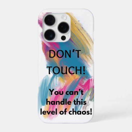 触らないで iPhoneケース (裏面)