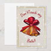 「触るな、ベルを」ユークリ・クリスマスカード 招待状 (正面/裏面)