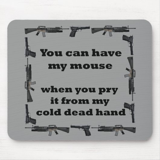 触れないで下さい マウスパッド (正面)