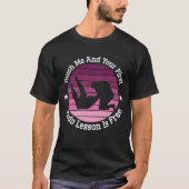 触れると柔道の初級レッスンが無料 Tシャツ (正面)