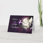 触れる。流産、死産、死亡悔やみや弔慰 カード (正面)