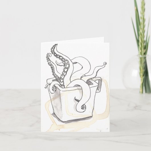 触手の挨拶状 カード (正面)