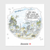 触手の輪郭のシール シール (シート)