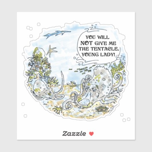 触手の輪郭のシール シール (シート)