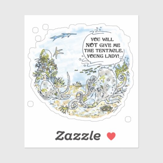 触手の輪郭のシール シール (シート)