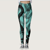 触手の退色した海底緑色のレギンス レギンス (正面)