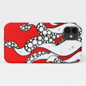 触手の(赤い) iPhone 5の箱 Case-Mate iPhoneケース (裏面(横))