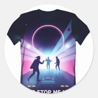 触手スタイルのアフロベアルタイポグラフィ ラウンドシール