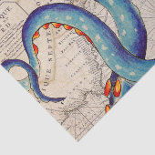 触手ダークブルーマップヴィンテージ 薄葉紙 (詳細)