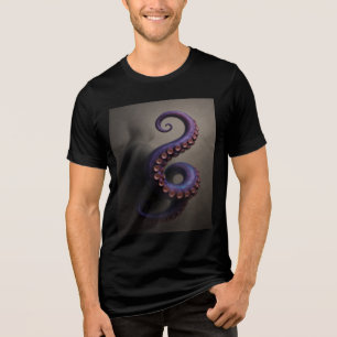 触手トラブル – 3D侵入者デザイン トライブレンドＴシャツ
