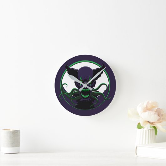触手ピエロ ラウンド壁時計 (ホーム)