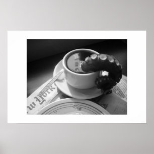 触手付きコーヒーマグ ポスター