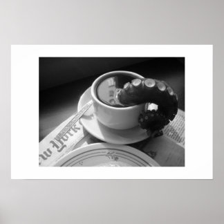 触手付きコーヒーマグ ポスター