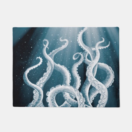 触手銀河系ブルームーンレイズ ドアマット (正面)