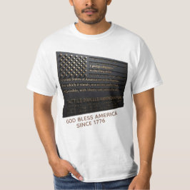 触覚で感じるアメリカ国旗と忠誠の誓い Tシャツ