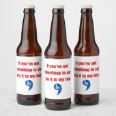 言いたいことがあるなら直接言ってよ ビールラベル (ボトル)