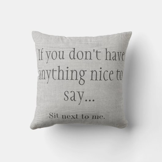 言いたいことはないおもしろい クッション (裏面)