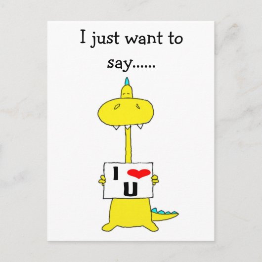言いたいのは…...愛してる ポストカード (正面)