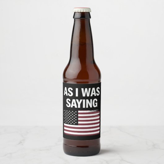 言いたい放題 楽しい政治 トランプ 2024 ビールラベル (正面)