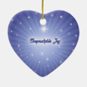 言いようのない喜びクリスマスの飾り セラミックオーナメント (裏面)