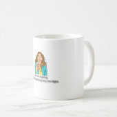 言い争いではなく、常に正しい – おもしろい頭が切れる引用文 コーヒーマグカップ (正面右)